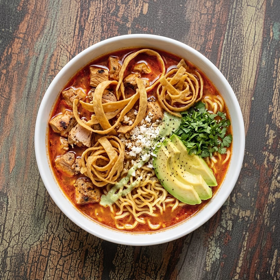 Ramen tortilla soup.