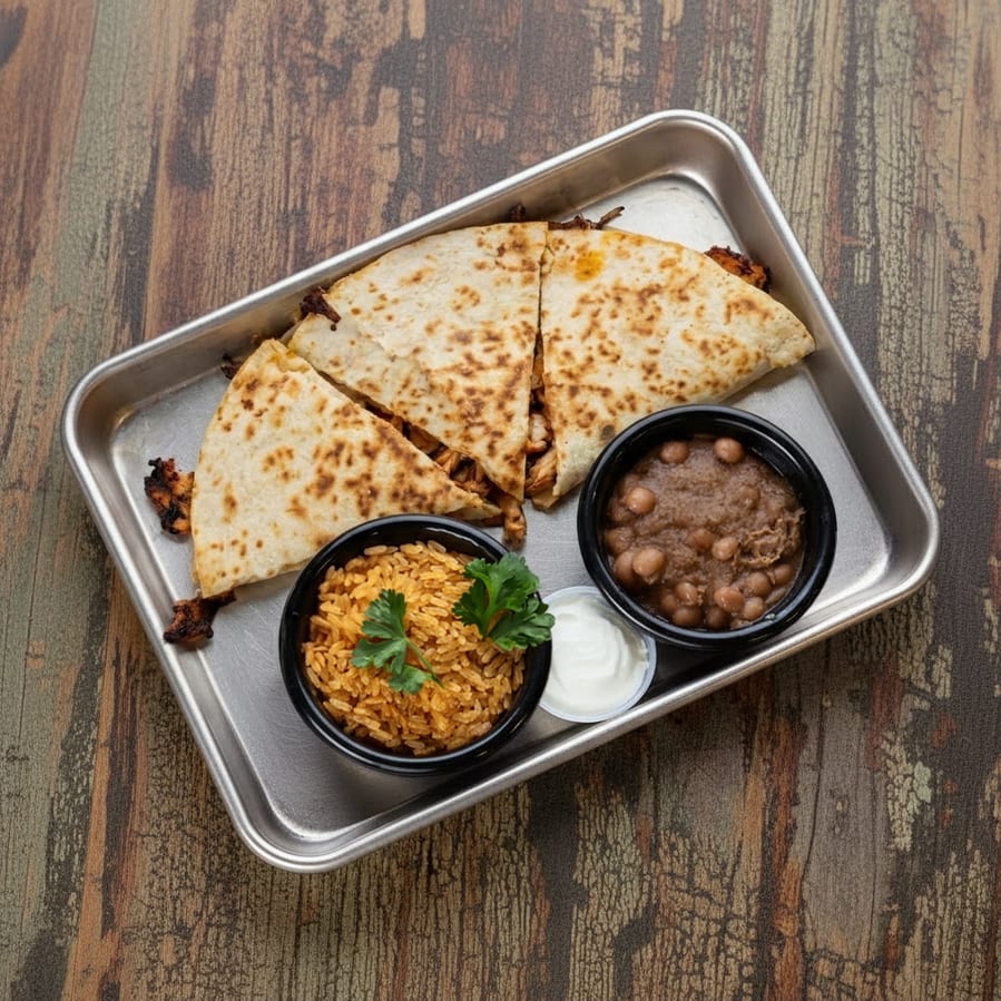 Jefes grilled chicken quesadilla.