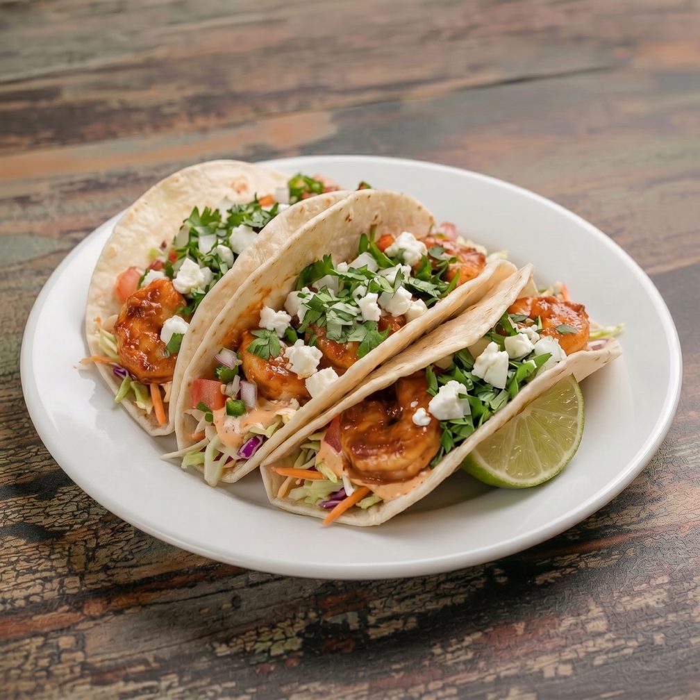 Gulf shrimp tacos.